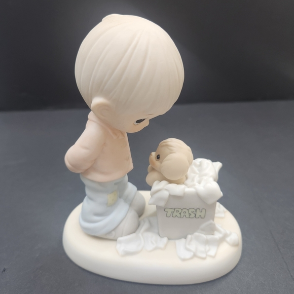 1987 Precious Moments Figurine "You Cannot Chunk A Good Freadship" - Picture 4 of 5